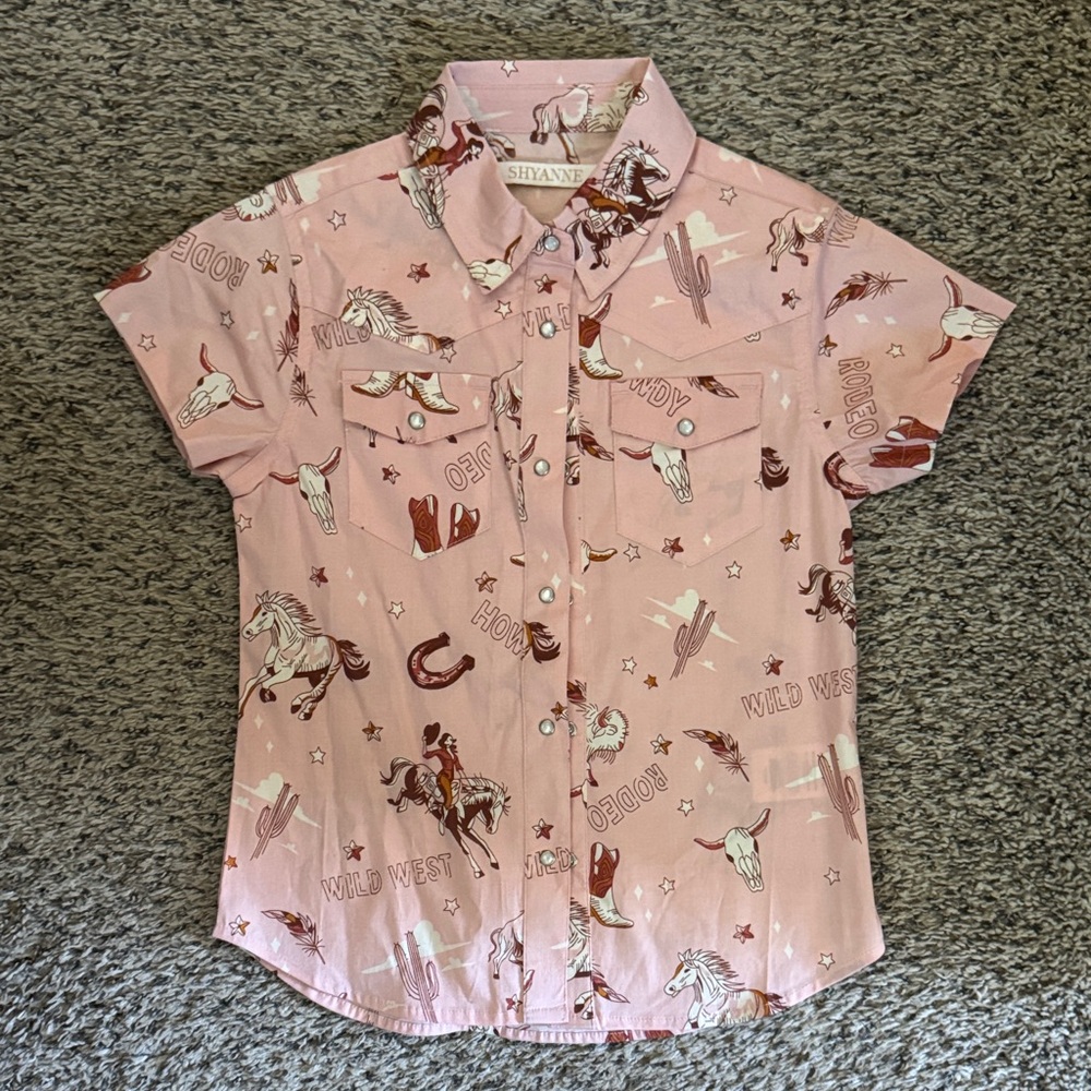 Shyanne Pink Western Fringe Shirt